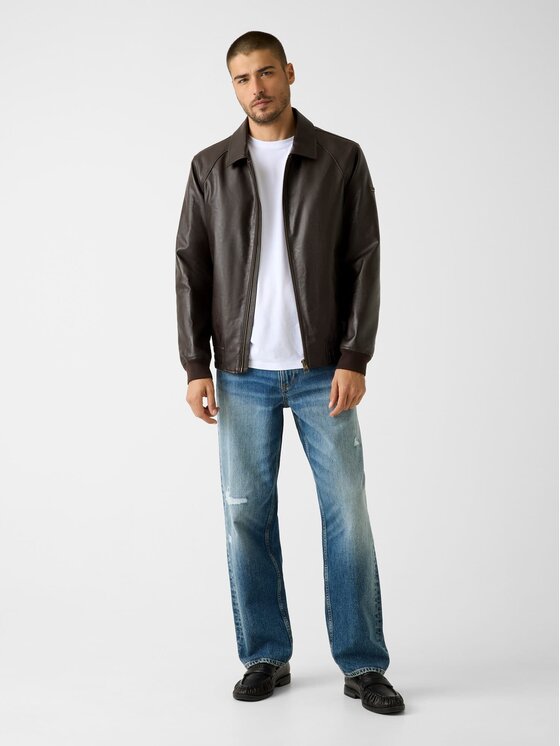 Guess Guess Демісезонна куртка 180377 Коричневий Classic Fit