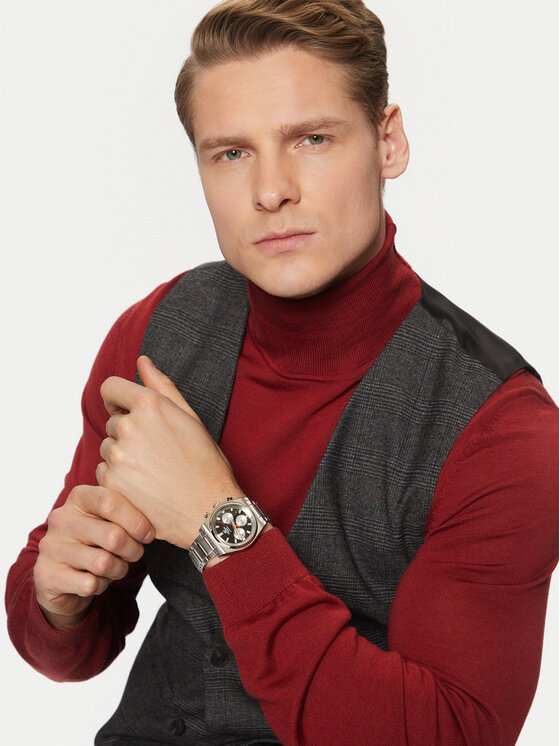Casio Casio Ročna ura Edifice Casio Sapphire Chronograph EFB-730D-1AVUEF Srebrna