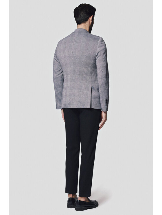 Lancerto Lancerto Marynarka Tularosa MA131124000015 Szary Slim Fit