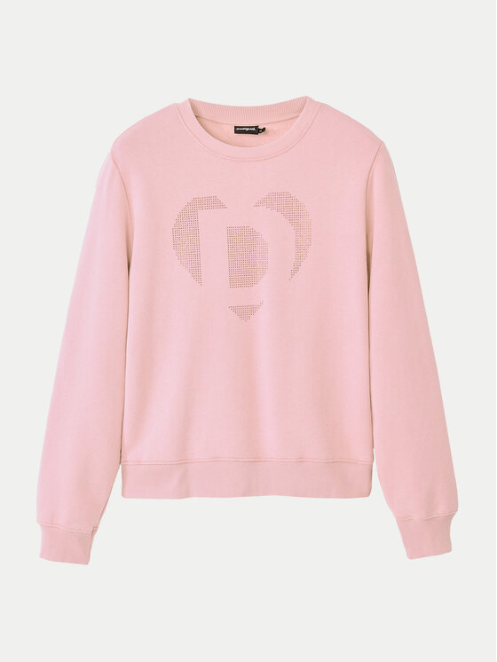 Desigual Desigual Felpa Strass 24WWSK08 Rosa Regular Fit