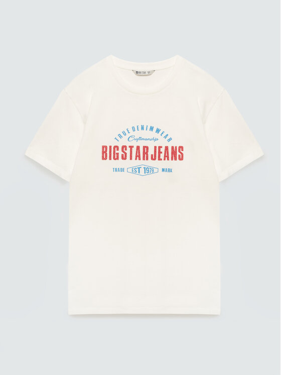 BIG STAR BIG STAR T-Shirt SERS Biały Basic Fit