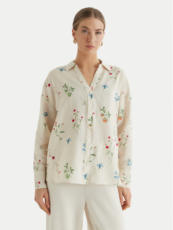 Vero Moda Cămașă Josie 10315150 Bej Oversize