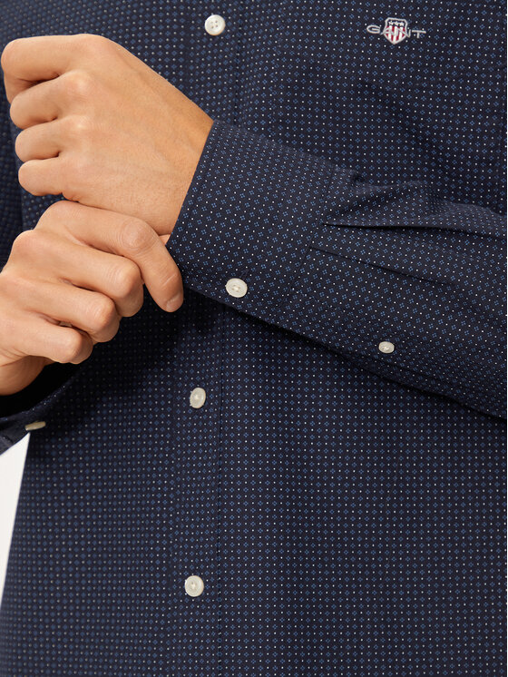 Gant Gant Košile 3240160 Tmavomodrá Regular Fit