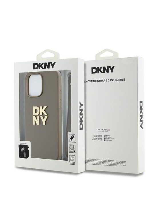 DKNY DKNY Etui na telefon Apple iPhone 15 Pro Beżowy
