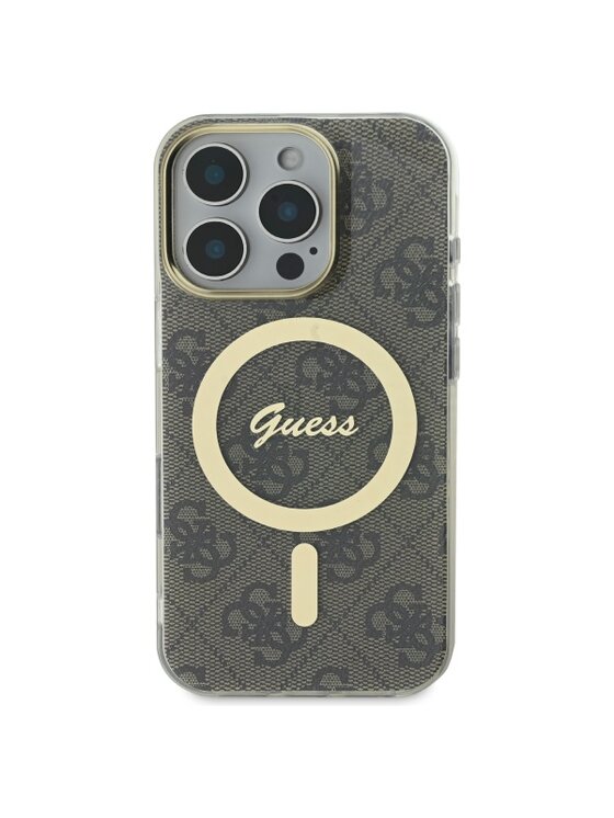 Guess Guess Etui na telefon Apple iPhone 16 Pro Max Brązowy