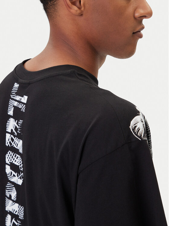 Plein Sport Plein Sport Tričko FAEC MTK8360 STE001N Čierna Loose Fit