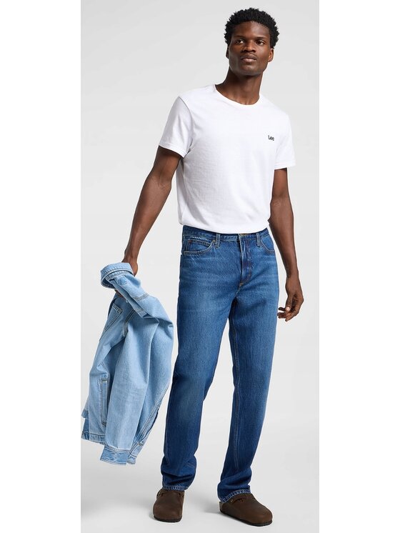 Lee Lee Jeansy West Niebieski Relaxed Fit