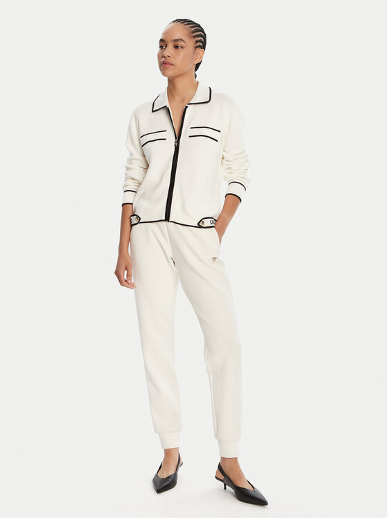 Liu Jo Sport Liu Jo Sport Kardigāns TF5250 MS59L Écru Regular Fit