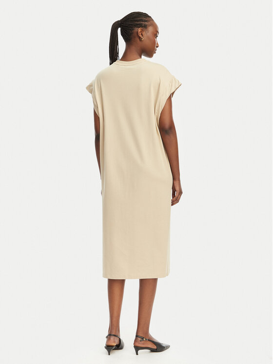 BOSS BOSS Každodenní šaty C Edress 5 50540442 Béžová Relaxed Fit