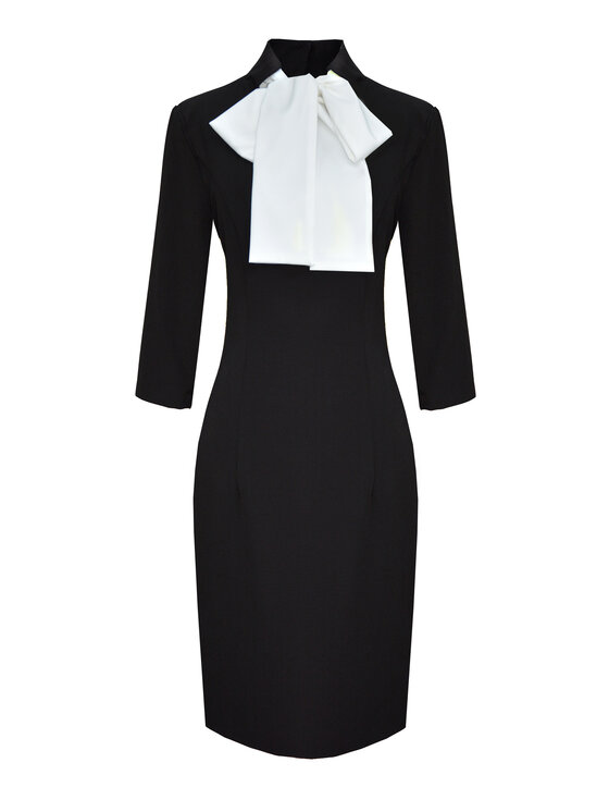 Kasia Zapała Kasia Zapała Sukienka koktajlowa Elisabeth Czarny Slim Fit