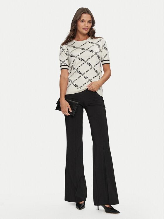 Rinascimento Rinascimento Pantaloni din material CFC0119997003 Negru Regular Fit