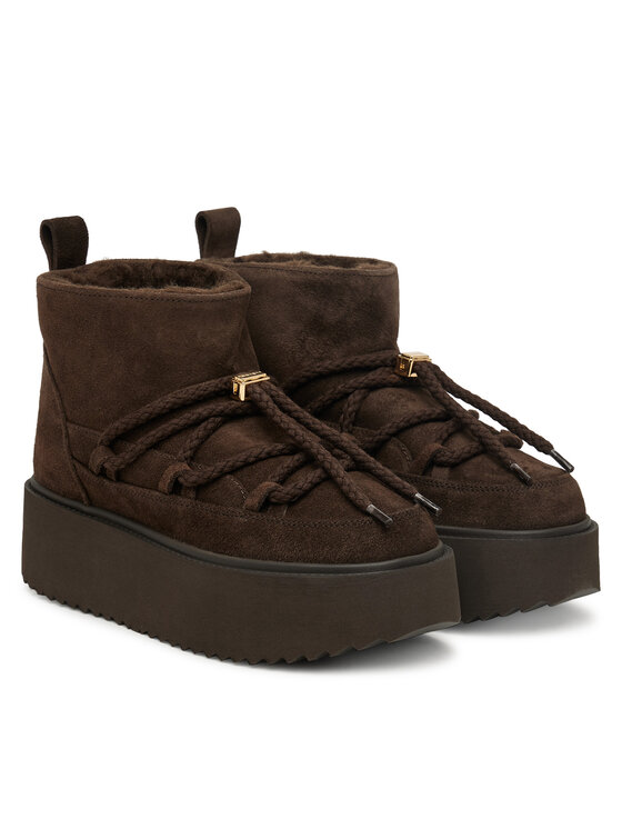Inuikii Inuikii Апрески Classic Low Platform 1001.006.0012 Тъмнокафяв