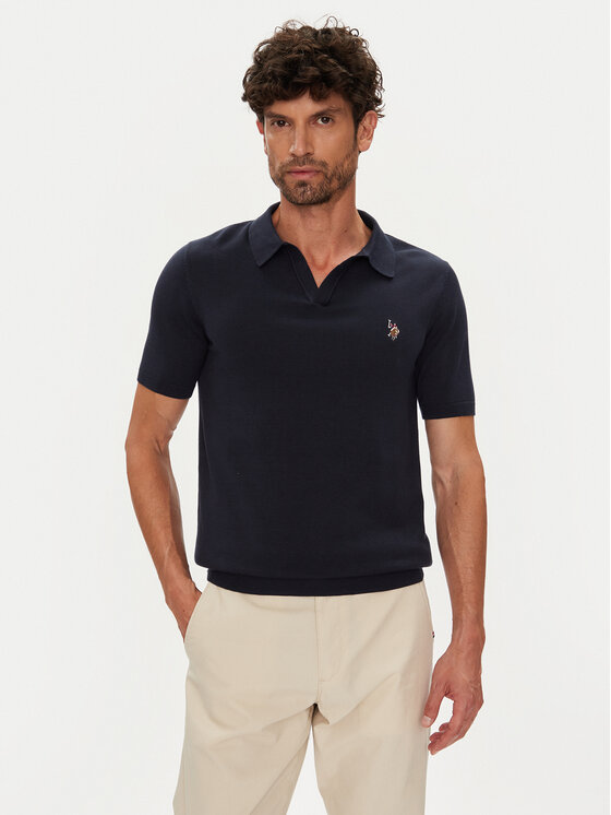 U.S. Polo Assn. U.S. Polo Assn. Polo marškinėliai MUP3554 Tamsiai mėlyna Slim Fit