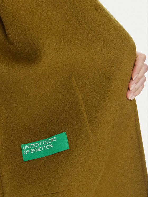 United Colors Of Benetton United Colors Of Benetton Vuneni kaput 28F7DN082 Zelena Regular Fit