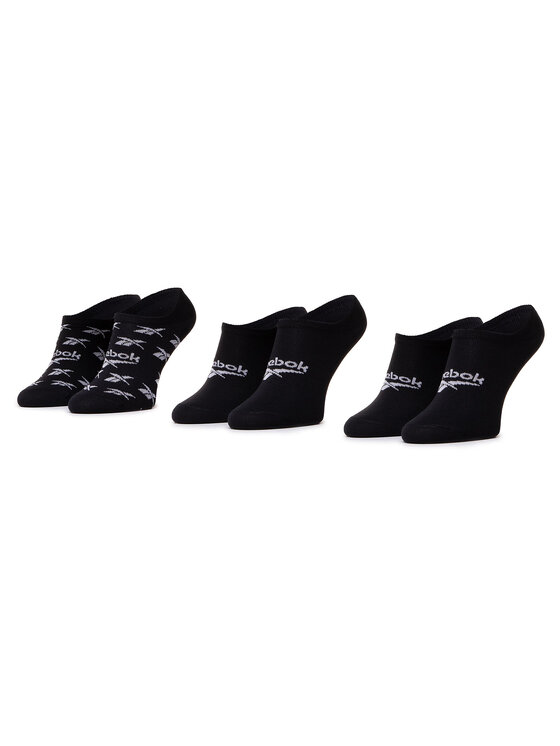 Női 3 pár/csomag unisex bokazokni Reebok, Fekete, Cl Fo Invisible Sock 3P GG6679