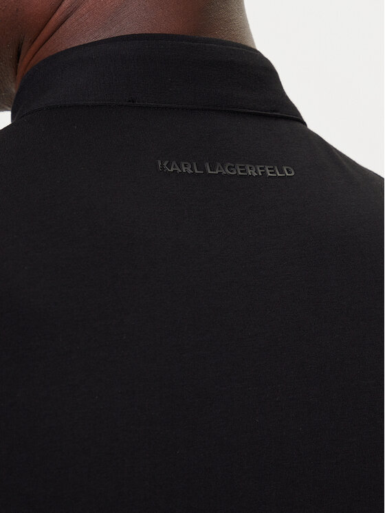 KARL LAGERFELD KARL LAGERFELD Polokošeľa 745001 554221 Čierna Regular Fit