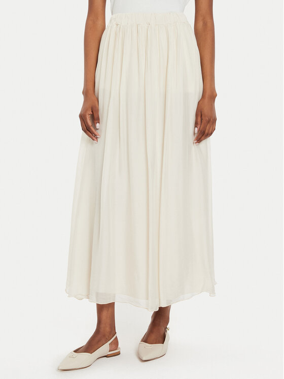 ViCOLO Fustă midi Gonna TB2103 Écru Regular Fit