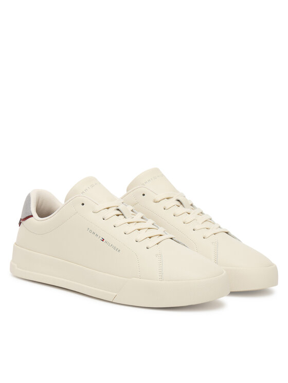 Tommy Hilfiger Tommy Hilfiger Сникърси Th Court Detail Ess FM0FM05367 Екрю