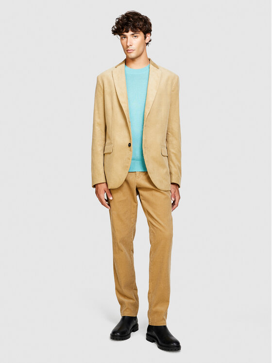 Sisley Sisley Zakó 2SFRSW01B Bézs Slim Fit