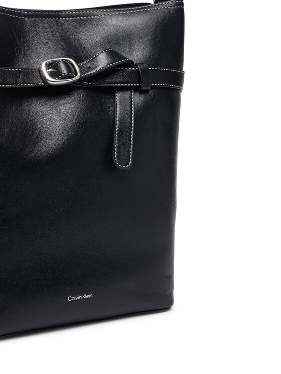 Calvin Klein Calvin Klein Käekott Buckle Medium Bucket LV04F3551G Must