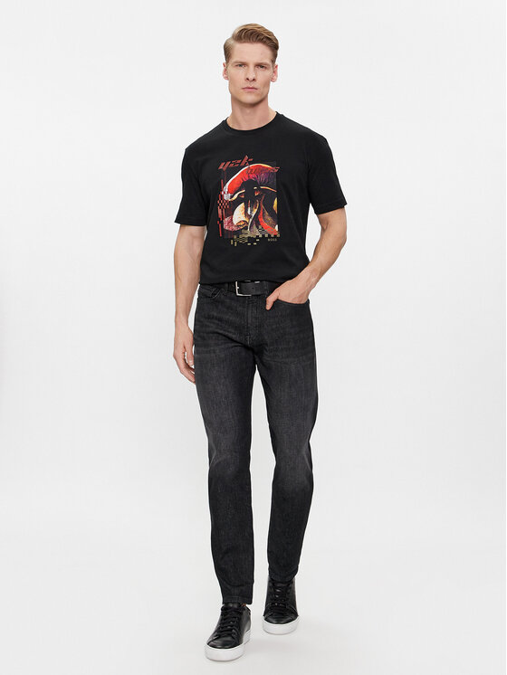 BOSS Boss Majica Teemushroom 50509892 Črna Regular Fit