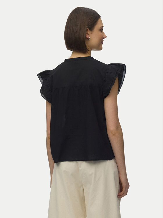Vero Moda Vero Moda Blúzka Line 10347292 Čierna Regular Fit
