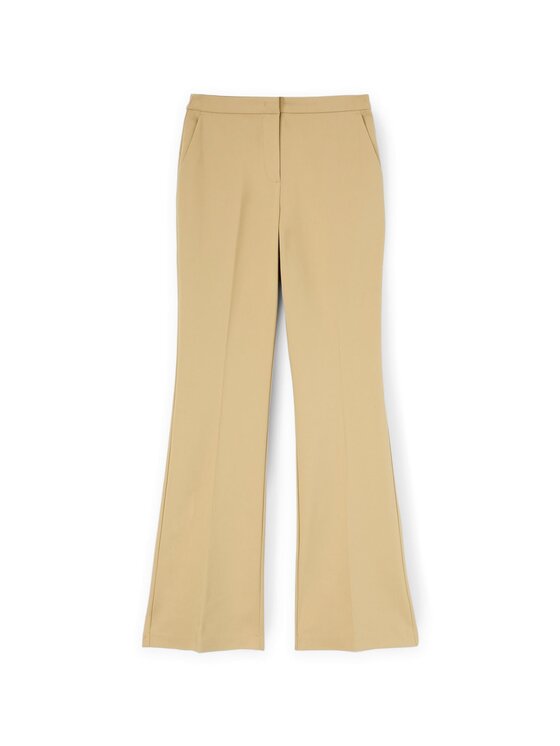 Motivi Motivi Spodnie materiałowe P259Q003883N002 Écru Flare Fit