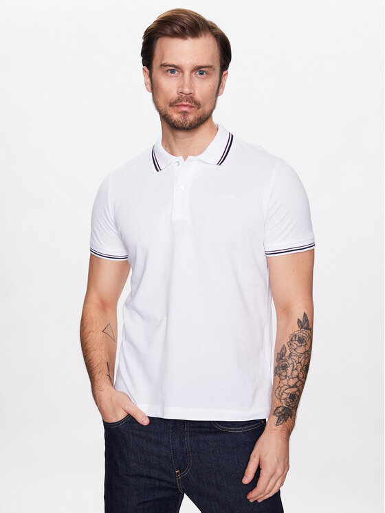 Geox Polokošeľa Piquet M3510A-T2649 F1492 Biela Regular Fit | Modivo.sk