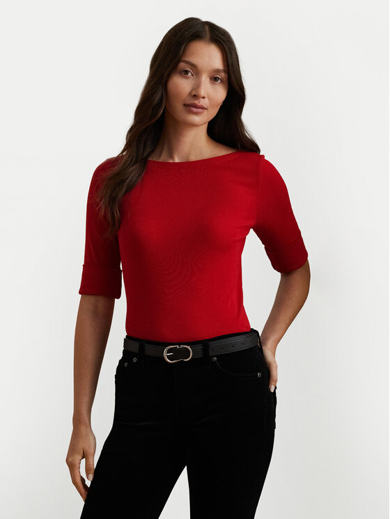 LAUREN RALPH LAUREN LAUREN RALPH LAUREN Majica 200654963183 Crvena Slim Fit