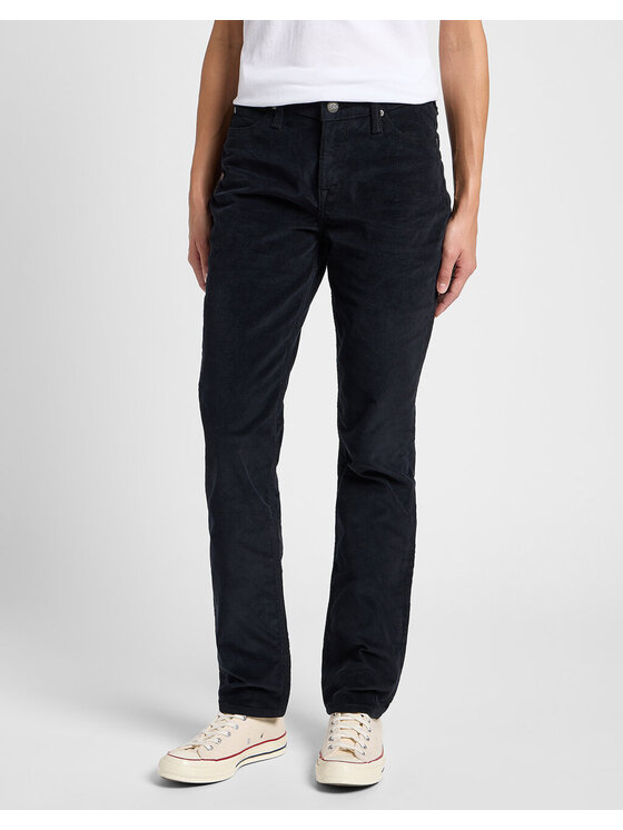 Lee Lee Jeansy MARION STRAIGHT Czarny Regular Fit
