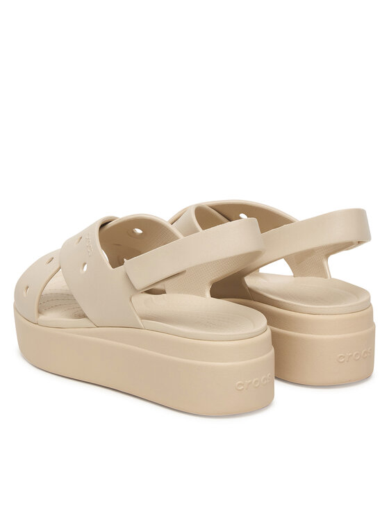 Crocs Crocs Basutės Brooklyn 4U Cross Strap Sandal 212254 Smėlio