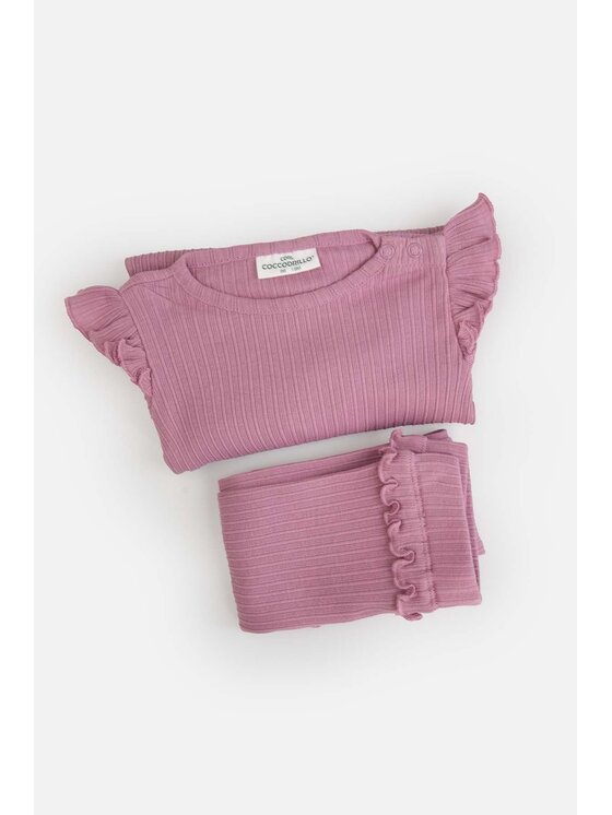 Coccodrillo Coccodrillo Komplet body s kalhotami ZC6117301MGN-016 Fialová Regular Fit