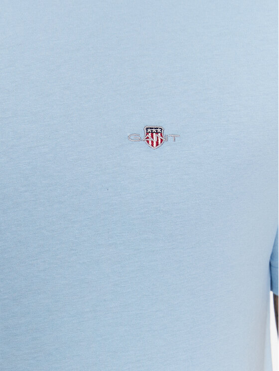 Gant Gant Tricou Shield 2003184 Albastru celest Regular Fit