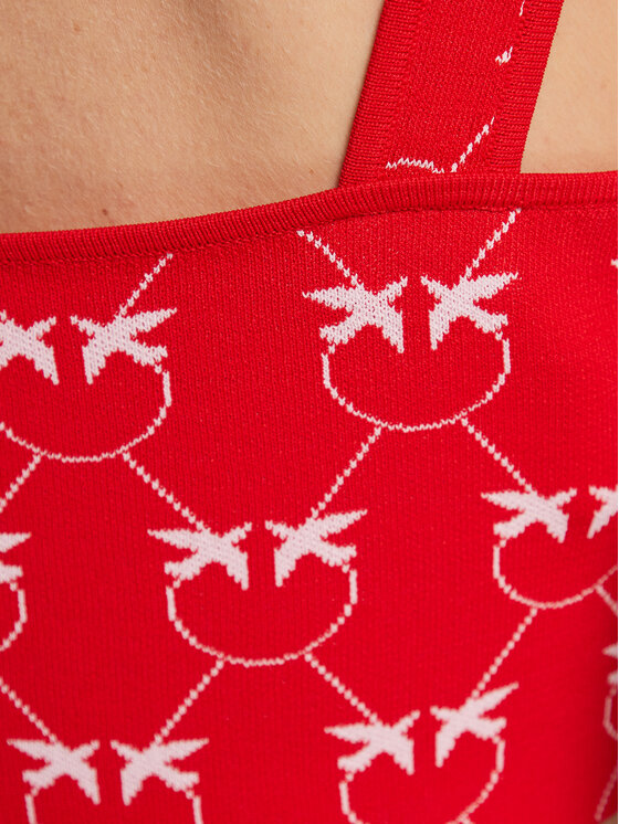 PINKO Pinko Top 100210 A0IS Červená Slim Fit