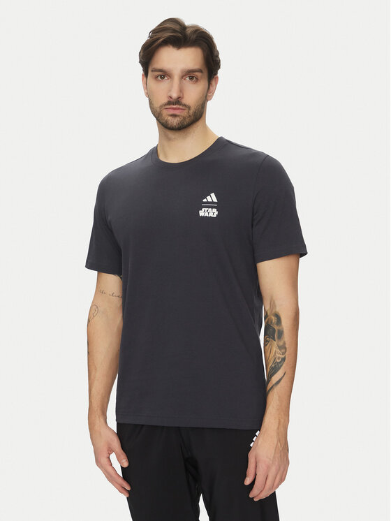 adidas adidas T-Shirt Star Wars The Mandalorian™ JI5716 Šedá Regular Fit