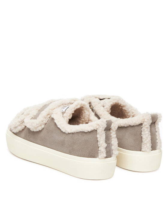 Inuikii Inuikii Sneakers Shearling Low Velcro 1001.001.0231 Grau