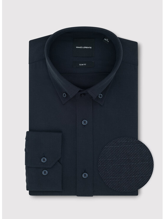 Pako Lorente Pako Lorente Koszula P26WF-1X-026 Granatowy Slim Fit