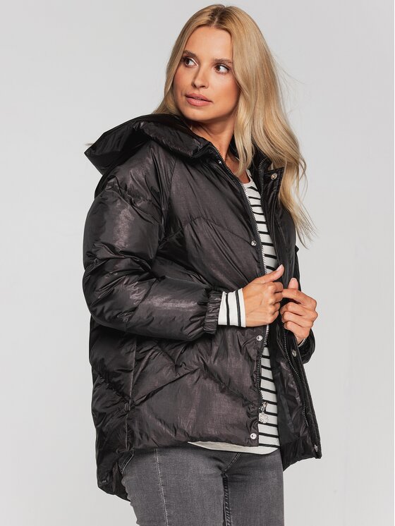 Perso Perso Prechodná bunda BLH211002F Čierna Regular Fit