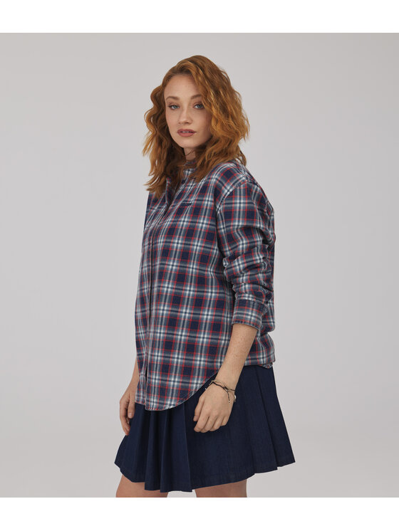 Lee Cooper Lee Cooper Koszula ROMA Czerwony Oversize