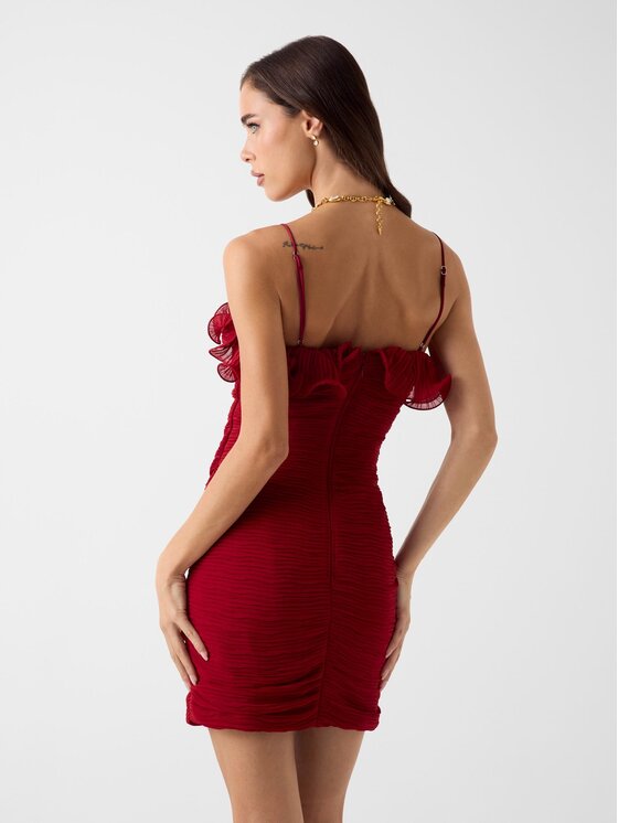 Guess Guess Vsakodnevna obleka 180339 Rdeča Classic Fit