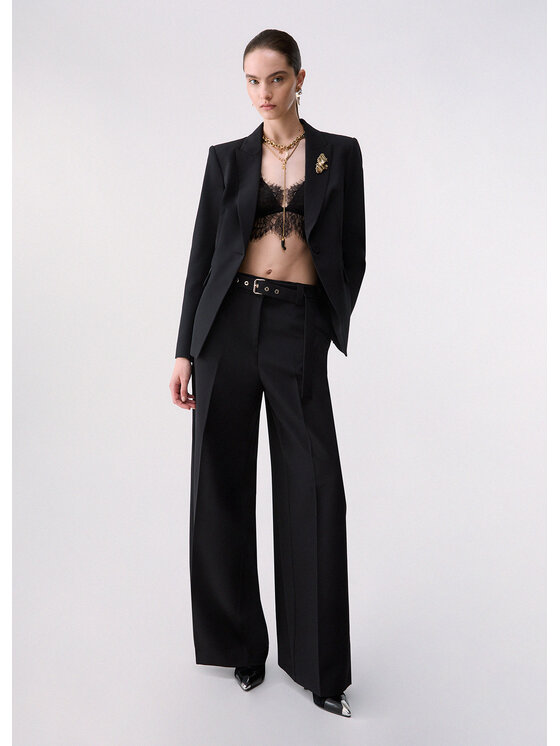 Liu Jo Liu Jo Pantalone da abito CF6217T220022222 Nero Regular Fit