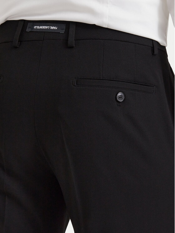 KARL LAGERFELD KARL LAGERFELD Текстилни панталони 255087 564008 Черен Slim Fit