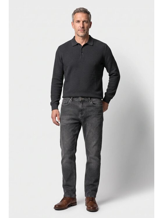 Cross Jeans Cross Jeans Jeansy F 194-754 Szary Straight Leg
