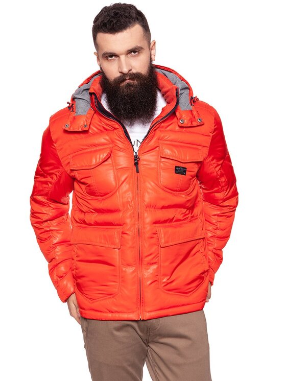 Lee Lee Kurtka zimowa LOCO PUFFA Czerwony Regular Fit