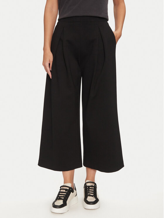 Deha Culottes nohavice D12676 Čierna Loose Fit
