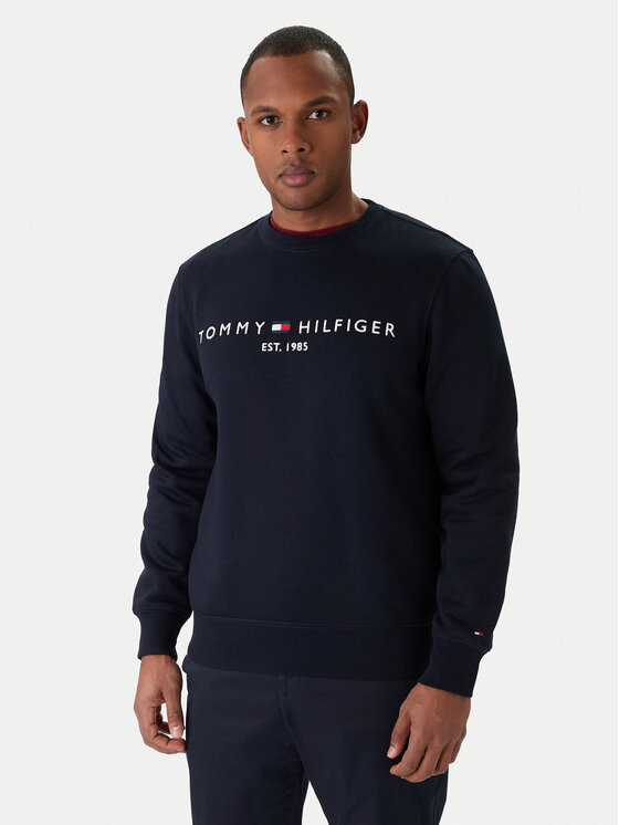 Tommy Hilfiger Tommy Hilfiger Μπλούζα Logo MW0MW11596 Σκούρο μπλε Regular Fit