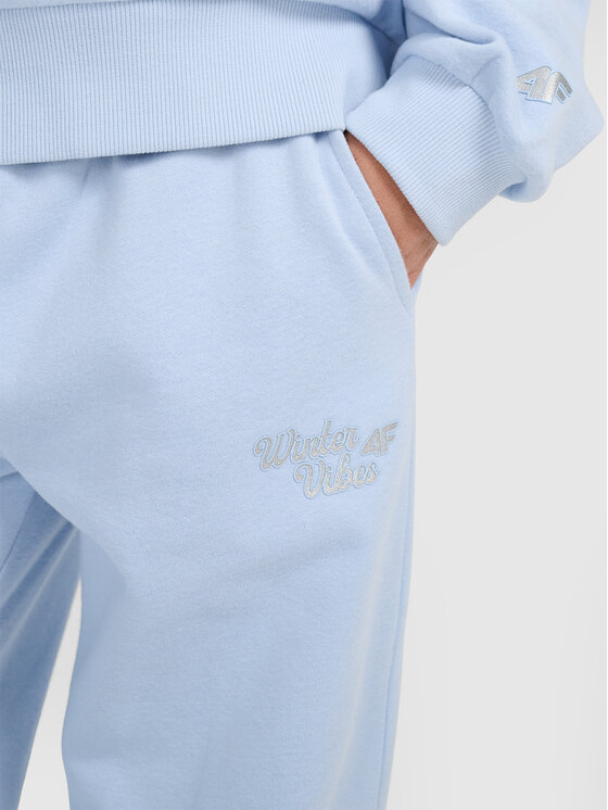 4F 4F Spodnie dresowe APRES SKI Niebieski Loose Fit