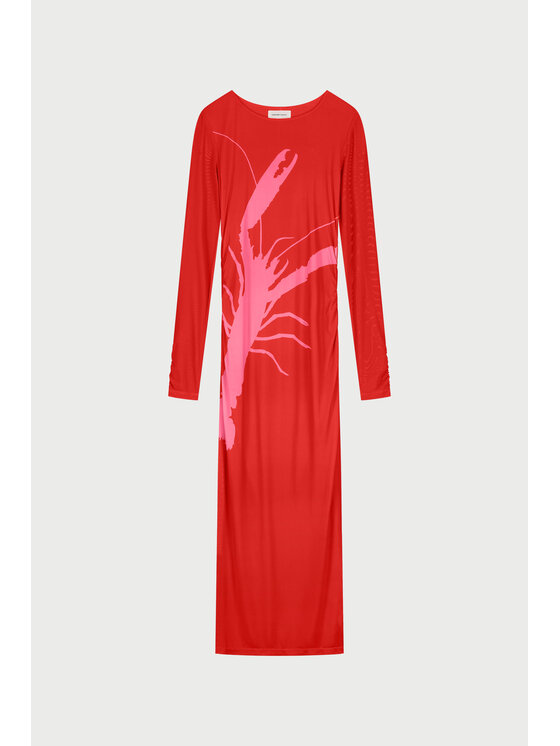 Fabienne Chapot Fabienne Chapot Sukienka codzienna CLTDRS47SS260232 Czerwony Slim Fit