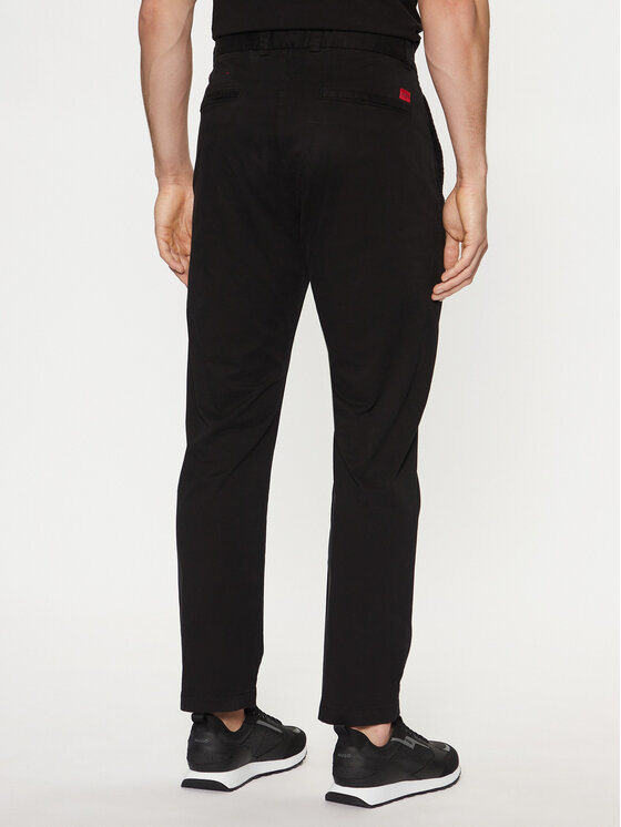 HUGO HUGO Chinos 50530886 Fekete Slim Fit