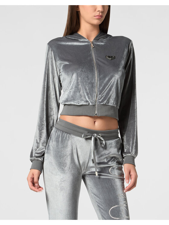 PHILIPP PLEIN PHILIPP PLEIN Mikina 9551 Sivá Regular Fit